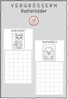 Vorschau - Arbeitsblätter - Vergrössern: Rasterbilder (Kunst trifft Geometrie) - Deckblatt