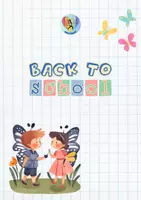 anteprima - Poster - Back to school a tema FARFALLE! - Pagina di copertina