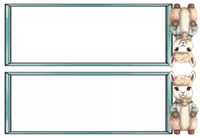 Vorschau - Präsentationen/Tafelbilder - 🦙 Namensschilder „Lamaklasse / Alpakaklasse“ | 8 Varianten – farbig & schwarz-weiß | Schulstart, Einschulung & Klassendeko Grundschule - Seite 1
