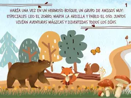Vista previa - Refuerzo / NEE / Materiales de apoyo - Libro: "El mágico bosque de los amigos" Libro Mindfulness - página 1