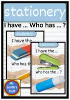Vorschau - Spiele - I have ... Who has ...? - STATIONERY / SCHOOL THINGS - Spiel und Merkblatt - Deckblatt