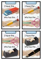 Vorschau - Spiele - I have ... Who has ...? - STATIONERY / SCHOOL THINGS - Spiel und Merkblatt - Seite 3