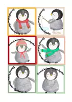 Vorschau - Bildkarten - Hausaufgabengutscheine Pinguin - Deckblatt