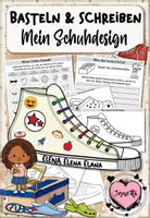 Vorschau - Arbeitsblätter - Mein Schuhdesign (Bastelvorlage & Schreibanlass) - Deckblatt