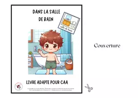 Aperçu - Feuilles d'exercices - Livre Adapté en CAA, Dans la salle de bain Les verbes d'hygiène - Page 3