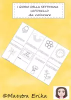 Vorschau - Arbeitsblätter - I giorni della settimana Leporello - Deckblatt