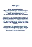 Aperçu - Jeux - Jeu de Vocabulaire J'ai Qui A thème à l'école - Page 1