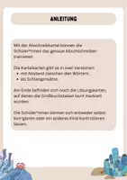 Vorschau - Aufgabenkarten - Abschreibkartei Meeresbewohner - Seite 1