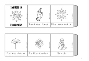Vorschau - Arbeitsblätter - Bundle / Symbole der Weltreligionen / Differenzierte Leporellos - Seite 2