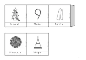 Vorschau - Arbeitsblätter - Bundle / Symbole der Weltreligionen / Differenzierte Leporellos - Seite 3