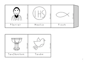 Vorschau - Arbeitsblätter - Symbole im Christentum / Leporello / Weltreligionen - Seite 2