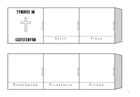Vorschau - Arbeitsblätter - Symbole im Christentum / Leporello / Weltreligionen - Seite 3