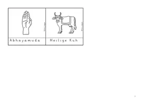 Vorschau - Arbeitsblätter - Symbole im Hinduismus / Leporello / Weltreligionen - Seite 2