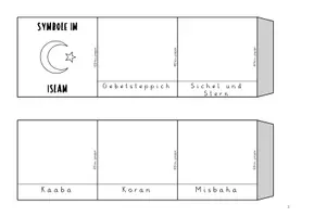 Vorschau - Arbeitsblätter - Symbole im Islam / Leporellos / Weltreligionen - Seite 3