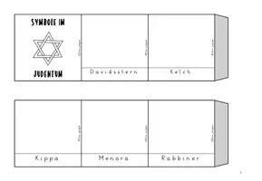 Vorschau - Arbeitsblätter - Symbole im Judentum / Leporellos / Weltreligionen - Seite 3