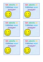 Vorschau - Arbeitsblätter - Schulstart - Willkommensgruß / Begrüßungsgeschenk für das neue Schuljahr - Seite 1