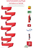Vorschau - Arbeitsblätter - Physik / Biologie / Chemie / NW - Sicherheit im Fachraum / Verhalten im Notfall: 3 Arbeitsblätter (voll anpassbar) - Seite 3