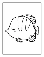 Aperçu - Apprentissages en autonomie - Livre de coloriage de poissons imprimable pour enfants - Page 2