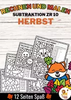 Vorschau - Arbeitsblätter - Rechen-Mal-Blätter - Subtraktion ZR 10 (Herbst) - Deckblatt