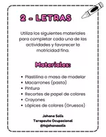 Vista previa - Hojas de trabajo - 2 - Pack Grafomotricidad - Letras - página 1