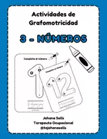 Vista previa - Hojas de trabajo - 3 - Pack Grafomotricidad - Números - Portada