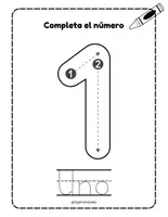 Vista previa - Hojas de trabajo - 3 - Pack Grafomotricidad - Números - página 3