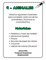 Vista previa - Hojas de trabajo - 4 - Pack Grafomotricidad - Animales - página 1