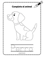 Vista previa - Hojas de trabajo - 4 - Pack Grafomotricidad - Animales - página 3