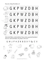 Vorschau - Anderer Materialtyp - Anlauttabelle 2 Lesekopiervorlagen (10 A4 aus den Buchstaben der AT 2) - Seite 1
