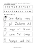 Vorschau - Anderer Materialtyp - Anlauttabelle 2 Lesekopiervorlagen (10 A4 aus den Buchstaben der AT 2) - Seite 2