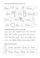 Vorschau - Anderer Materialtyp - Anlauttabelle 2 Lesekopiervorlagen (10 A4 aus den Buchstaben der AT 2) - Seite 3