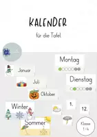 Vorschau - Poster - Kalender für die Tafel - Deckblatt