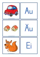 Vorschau - Anderer Materialtyp - Anlautschulung Bild-Buchstaben zweiteilig passend zur Anlauttabelle 2 - Seite 1