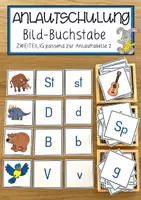 Vorschau - Anderer Materialtyp - Anlautschulung Bild-Buchstaben zweiteilig passend zur Anlauttabelle 2 - Deckblatt