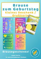 Vorschau - Mal- und Bastelvorlagen - Materialpaket Brause Grußkarten / kleine Geschenke - Seite 1