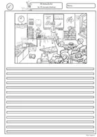 Vorschau - Unterrichtsreihen - Kreatives Schreiben zu Bildern Schule, Klassenzimmer, Klasse 2, Klasse 3, Klasse 4, - Seite 3
