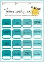 Vorschau - Spiele - Trouve quelqu‘un - mes vacances - Seite 1