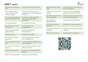 Vorschau - Merkblätter - More! 2 | Unit 7 | Vokabeln | neuer Lehrplan (LP 2023) - Seite 2