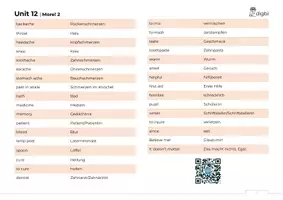 Vorschau - Merkblätter - More! 2 | Unit 12 | Vokabeln | neuer Lehrplan (LP 2023) - Seite 1