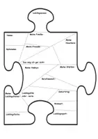 Vorschau - Arbeitsblätter - Steckbrief Puzzleteil - Schulstart - Kennenlernen - Seite 1