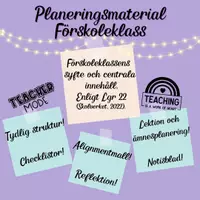 förhandsvisning - Planeringsverktyg förskoleklass - försättsblad