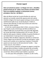 Aperçu - Feuilles d'exercices - Compréhension de lecture - Le Rouge et le noir (Stendhal) - Page 1