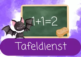 Vorschau - Präsentationen/Tafelbilder - Klassendienste Fledermaus (1.-4. Klasse) - Seite 1