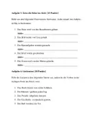 Vorschau - Arbeitsblätter - Aktiv und Passiv - Klassenarbeit - Seite 2