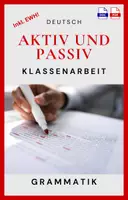 Vorschau - Arbeitsblätter - Aktiv und Passiv - Klassenarbeit - Deckblatt