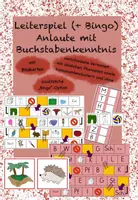 Vorschau - Spiele - Leiterspiel + Bingo Anlaute mit Buchstabenkenntnis - Deckblatt
