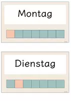 Vorschau - Fördermaterial/Inklusion - Tafelkalender für jede Klassenstufe in beige - Seite 1