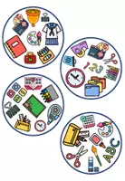 Vista previa - Unidades / Secuencias / Situaciones de Aprendizaje - Encuentra Dos Iguales (Escuela) - School Symbol Scramble Game - página 2