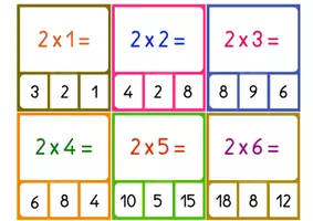 Aperçu - Apprentissages en autonomie - Pratiquer les Multiplications - 132 Cartes Memory - Page 2
