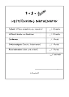 Vorschau - Arbeitsblätter - Heftführung Mathematik Note für Schrift und Gestaltung - Seite 3